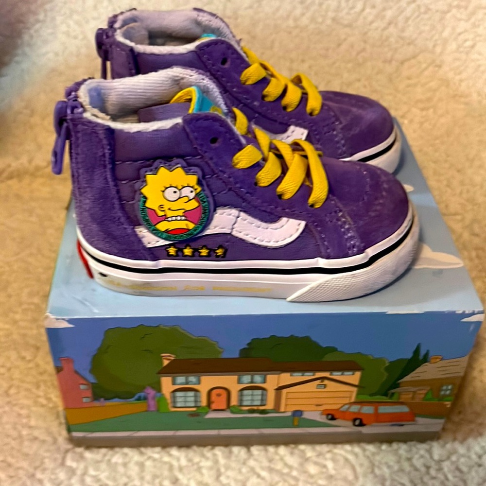 (The Simpsons)Sk8-Hi Zip Liza 4 Prez , Toddlers size